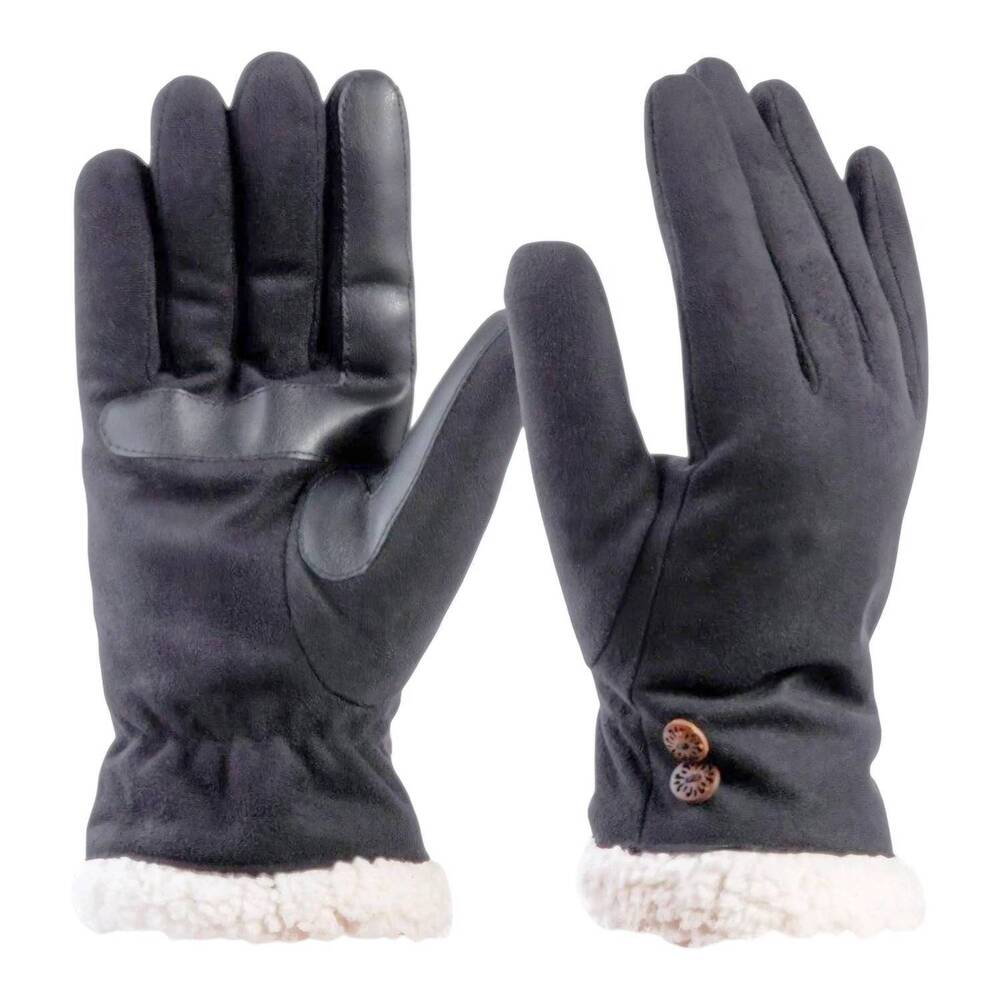 NEW ISOTONER women's signature micro suede water repellant smart-touch gloves in